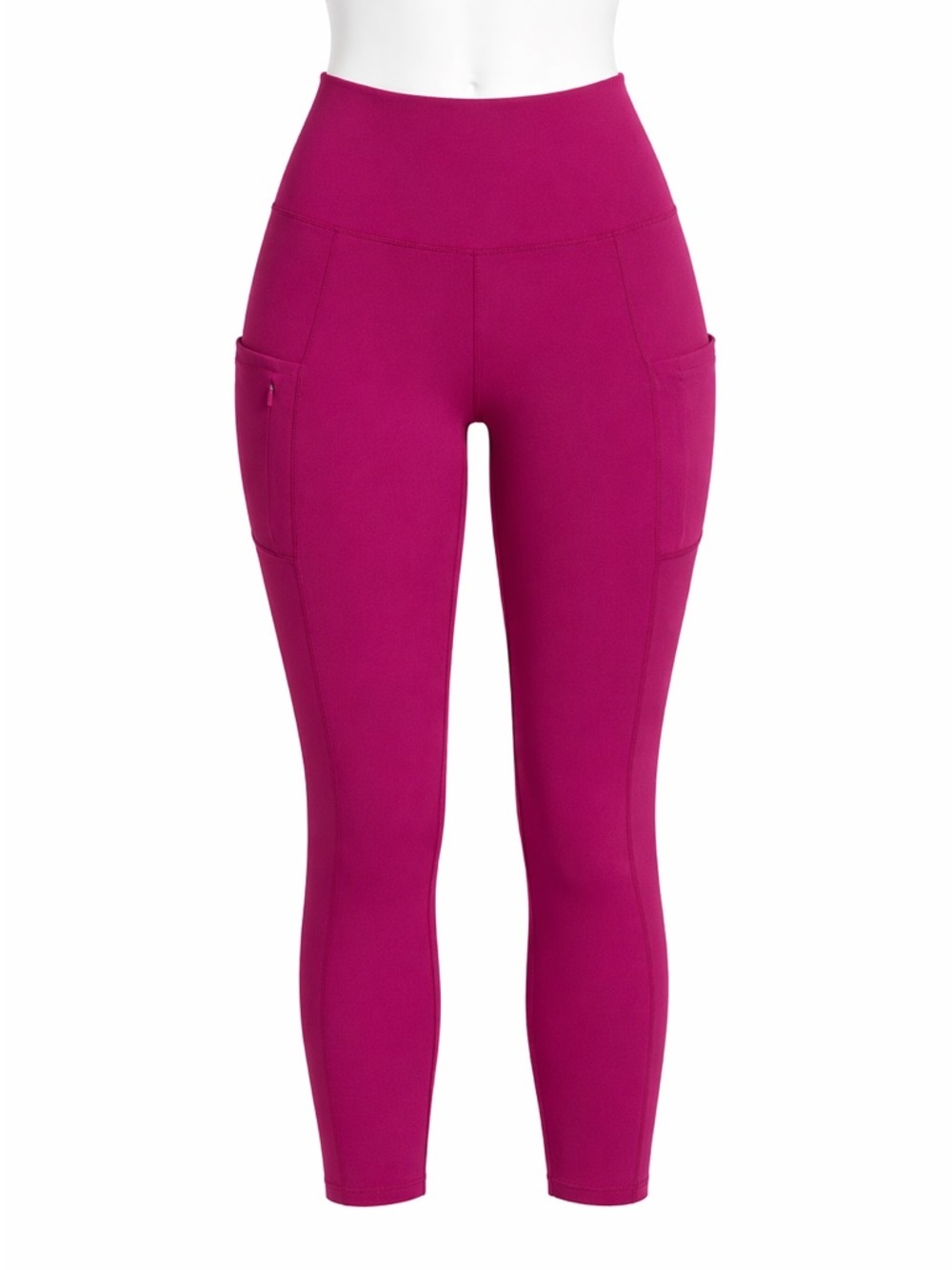 Size M Athleta‎ Women’s Salutation Stash Capri Leggings Pink High Rise